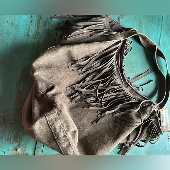 R & J fringed hobo bag. - Picture 3 of 5
